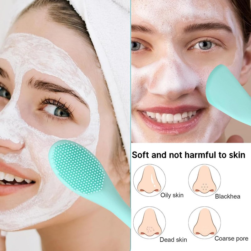 Facial Cleansing Brush,Pore Cleaning Brush Silicone for Skincare