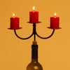 Oenophilia Afterglow Bottle Candelabra - 3 Small Pillars