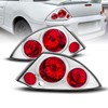 AmeriLite Euro Chrome Replacement Brake Tail Lights Set For 2000-2005
