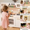 Wooden Play Kitchen for Toddler, Toy Kitchen Set for Kids