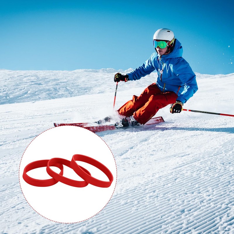lasuroa 32pcs Ski Brake Retainers, Snowboard Brake Bands Retainers Brake