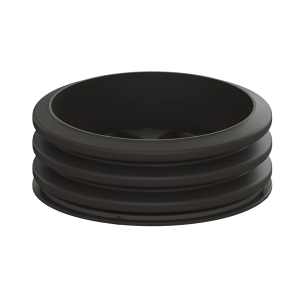 Aero-Stream 23.5" x 9" Corrugated Pipe with Safety Barrier, HDPE,