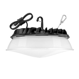 155W UFO LED High Bay Light with Reflector 22,500lm 5000K LED High Bay Lights AC110-277V 5' Cable with Plug Waterproof UFO Lights for Garage Shop Factory Warehouse ETL Listed