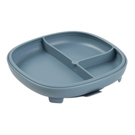b.box 2 in 1 Suction Plate | Strong Suction Base | Removable Divider to Age up | Grows with Your Child | Curved Sides for Easy scooping | Dishwasher Safe | from 6m+