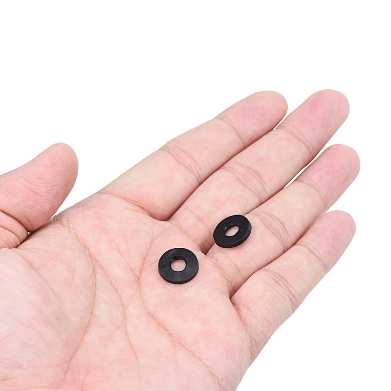 PATIKIL M6 Rubber Flat Washers 80 Pack 5 mm ID