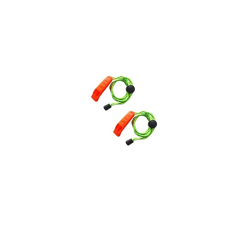 Splendorflying 2PCS Emergency Whistle with Lanyard Safety Whistle Camping Hike
