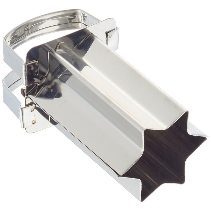 Städter Zimtstern Durchmesser 4 cm, Edelstahl, Silber, 8 x 4