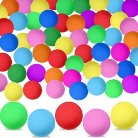 KOMUNJ 40 Pcs Bunte Tischtennisbälle, Ping Pong BäLle 40mm, Multifunktion Ping Pong Bälle, für Erwachsene und Kinder Familienspiele(Zufällige Farbe)