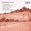 CATKIN Rouge Blush, Baked Powder Blush and Highlighter 2 in