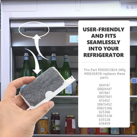 ZNTVW 00636459 Refrigerator Carbon Odor Air Fresh Compatible with Bosch Refrigerator Fresh Protect Replacement Parts Replaces 604147, 607661, 615452 etc (1PC)