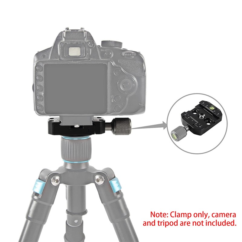 Sequpr 50 mm Quick Release Plate Clamp Compatible with Arca-Swiss,