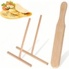 Heanvmyss Crepe Spreader and Spatula Kit,3 PCS Pancake Spreader Tool,Crepe