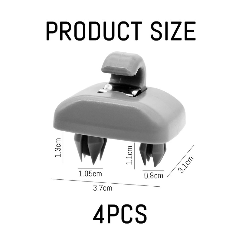 4 pieces car visor hooks, car visor holder, car accessories,