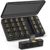 AUVON Pill Box 28 Compartments 7 Days Morning Evening Night
