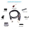 Dual 1/4 Inch to XLR Male Y Splitter Cable XLR