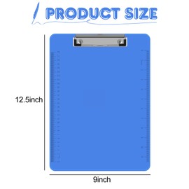 Clipboards, HERKKA 15 Pack Plastic Office Clipboards, Assorted Color Plastic Clipboards, Low Profile Clip Standard A4 Letter Size, Office Supplies Classroom Supplies