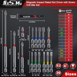 Magnetic Bit Set, S2 Alloy Steel Phosphated Gray Screwdriver Bit Set Non-slip 39PCS, With Strong Magnetic Extension Rod, Gift Box, For Home Construction, Electronic Machinery Repair, Woodworking