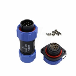 HangTon SP21 12 Pin Connector Aviation Circular Quick Disconnect Power 5A Male Cable Plug Female Panel Socket