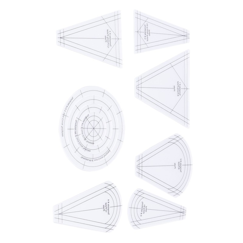 Quilting Rulers Shaped Patch Work Template Tool Ruler DIY Transparent