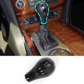 necar2020 Car Gear Shifter Knob Head Cover Glossy Black Trim For Infiniti QX80 2013-2017