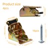 Pack of 4 Hinges Heavy Duty Adjustable 90 Degrees, Self-Locking