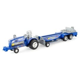 ERTL 1:64 NEW HOLLAND FAST FORWARD TRACTOR PULLER with PULLING SLED SET 47574