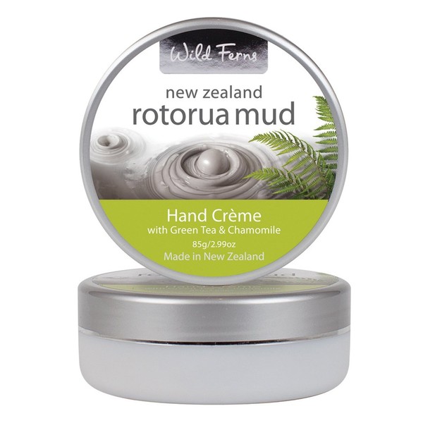 Rotorua Mud, Green Tea and Chamomile New Zealand Hand Creme by Wild Ferns