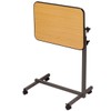 EasyComforts Rolling Tray Table with Swivel Casters, Adjustable Height &