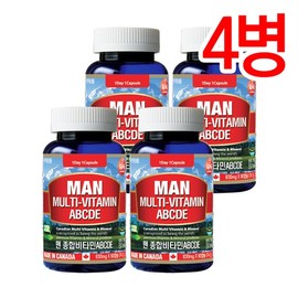 Tonglife - Men's Multivitamin ABCDE + Minerals 3-Month Supply - Men's Multivitamin - 4 Bottles / 통라이프 -맨 종합비타민ABCDE+미네랄 3개월분-남성용 멀티비타민-4병