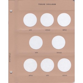 Dansco US Trade Dollar Coin Album 1873 - 1878 #6172