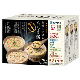 Nippon Prescription Mochi Barley Porridge for Health 9 Servings, 3 Types of Porridge (Chinese, Sangyu Hot Water, Vegetable), Protein 0.3 oz (9.0 g)