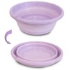 SIC Multi-purpose Folding Bowl, Portable Thermoplastic Rubber, Round Shape, Space-Saving,