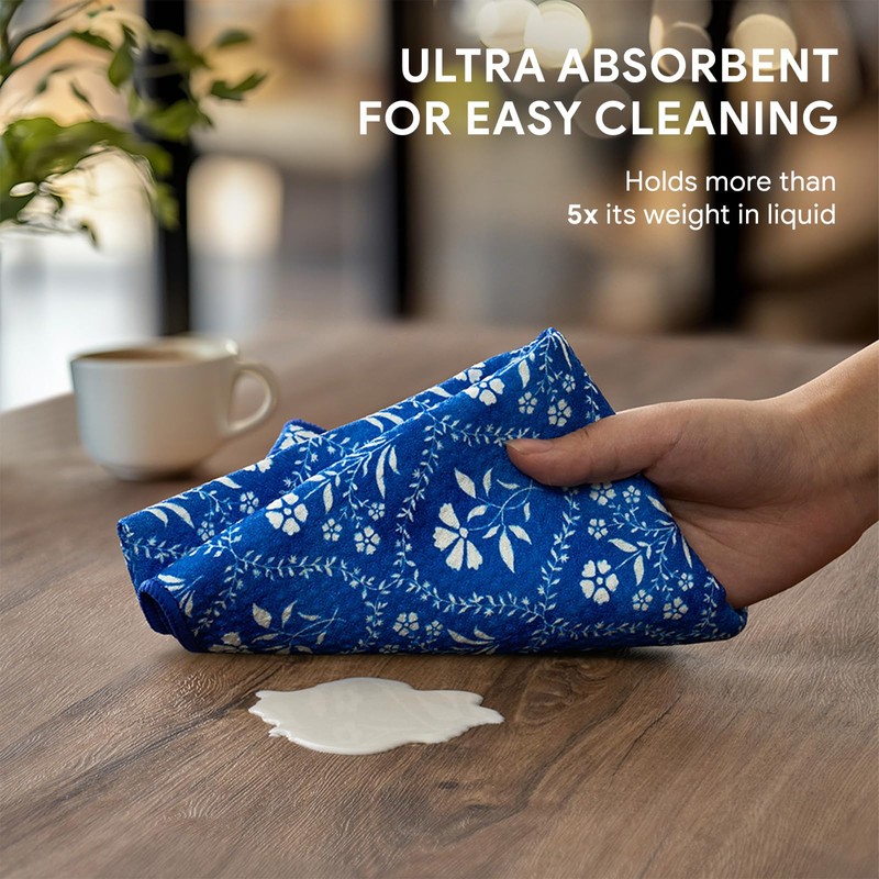 RECYCO Waffle Kitchen Towel Set of 2 - Quick Dry