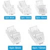 Vrabocry 20Pcs LED Connector 2/3/4/5/6Pin LED Strip Connector for 8mm
