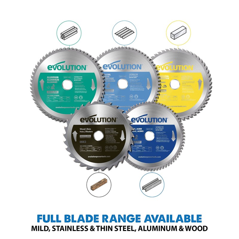 Evolution Power Tools 7-1/2BLADEST Steel Cutting Saw Blade, 7-1/2-Inch x