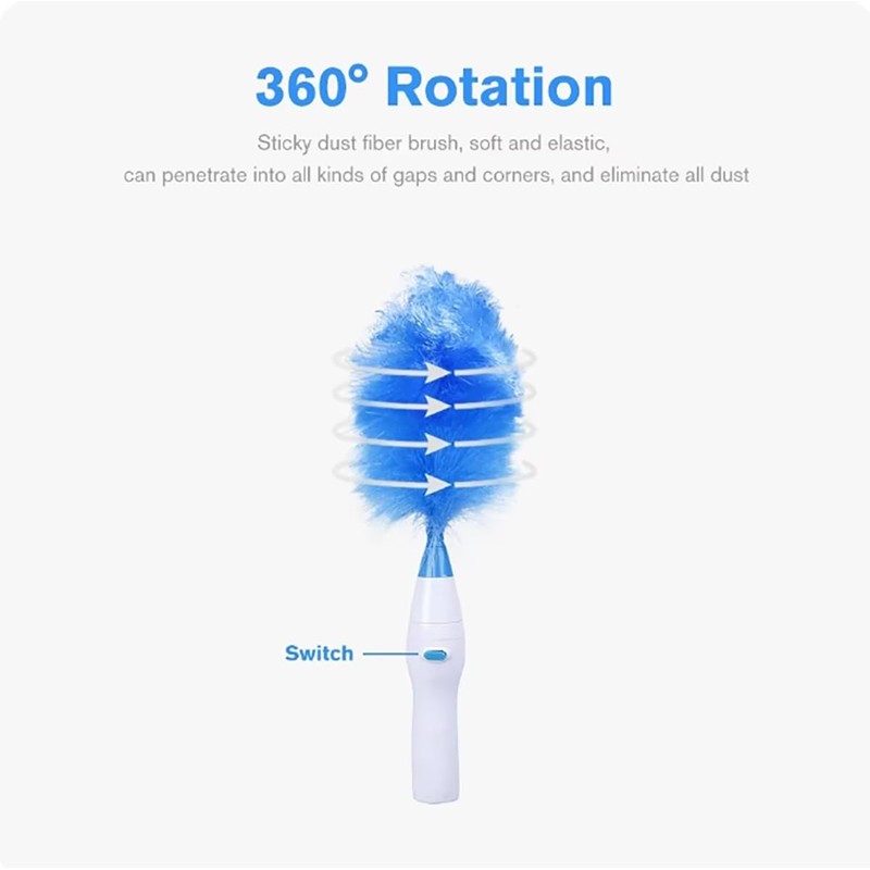 Rotated Electric Sofa Cleaning Duster, Household Brush, Dust Suction, Removable