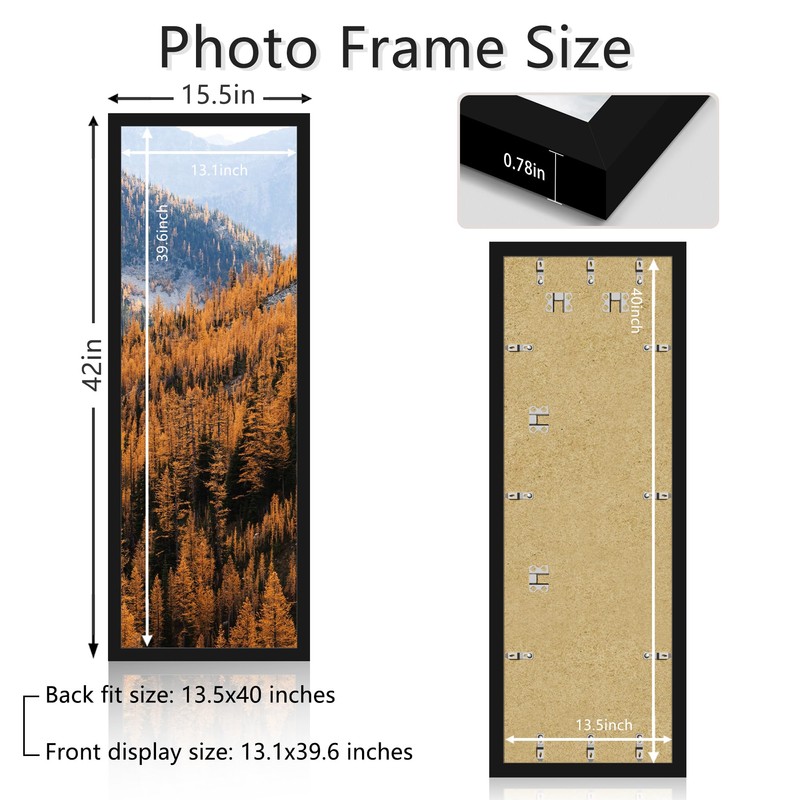 Picrit 13.5 x 40 inch Poster Frame, Panoramic Photo Frame