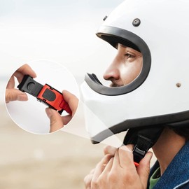 Set of 2 Helmet Clips, Helmet Buckle, Motorcycle Helmet Lock, Helmet Chin Strap, For Fixing, Convenient to Use, Easy to Install (Tow Lead Board)