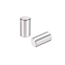 sourcing map 50Pcs 6mm X 12mm Dowel Pin 304 Stainless Steel Cylindrical Shelf Support Pin Fasten Elements Silver Tone