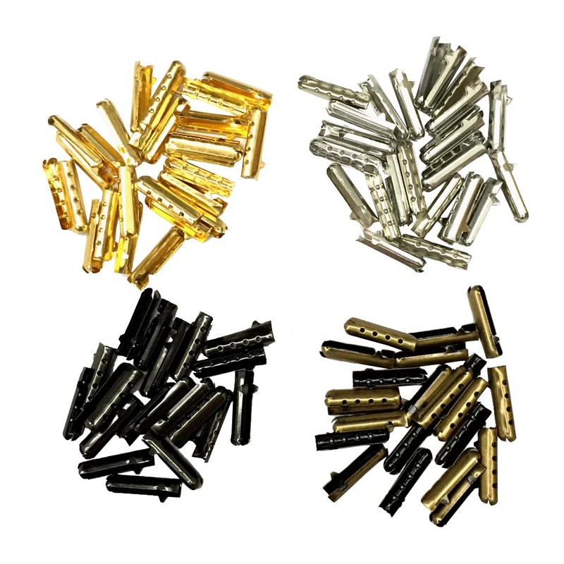 Goodlace 12/24/36/48 PCS Metal Aglets DIY Shoelaces Repair Shoe Lace