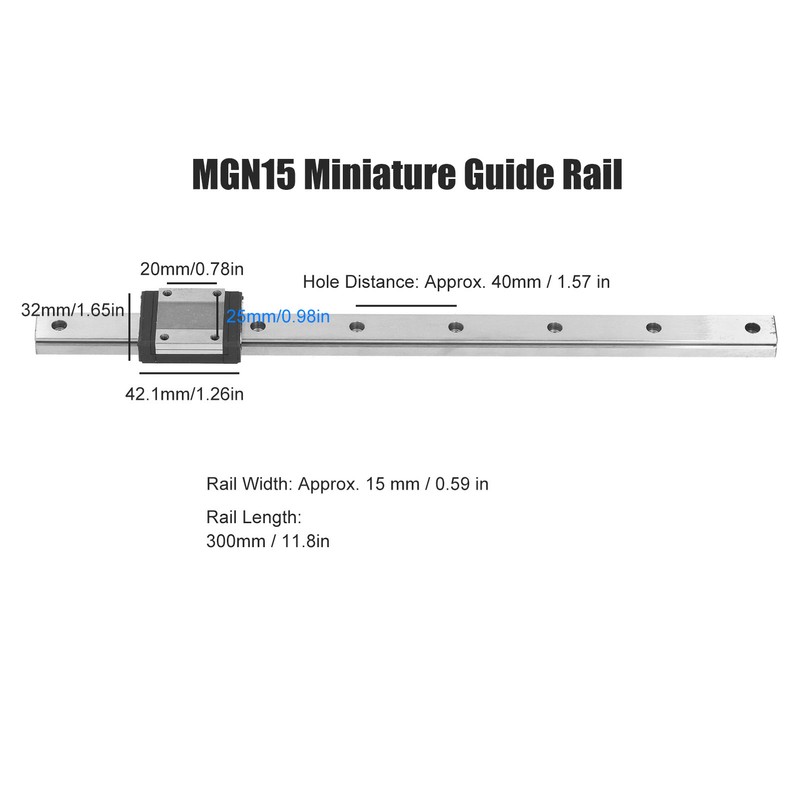 MGN15 Linear Guide Core Industrial Automation Equipment Linear Motion Slide