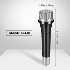 Jerify 6 Pieces Toy Microphone Set for Kids, 5.7 Inch Plastic Costume Props Mics for Karaoke Fun Stage Costume Birthday Party Props Birthday Party Favors