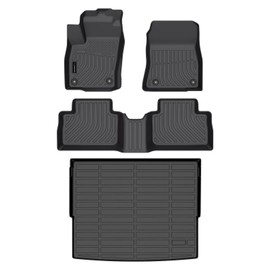 Auxko All Weather Floor Mats Cargo Mat Fit for 2025 Nissan Kicks TPE Liners Accessories All Season Guard Odorless Anti-Slip Floor Mats Cargo Mat for Nissan Kicks 2025 Black