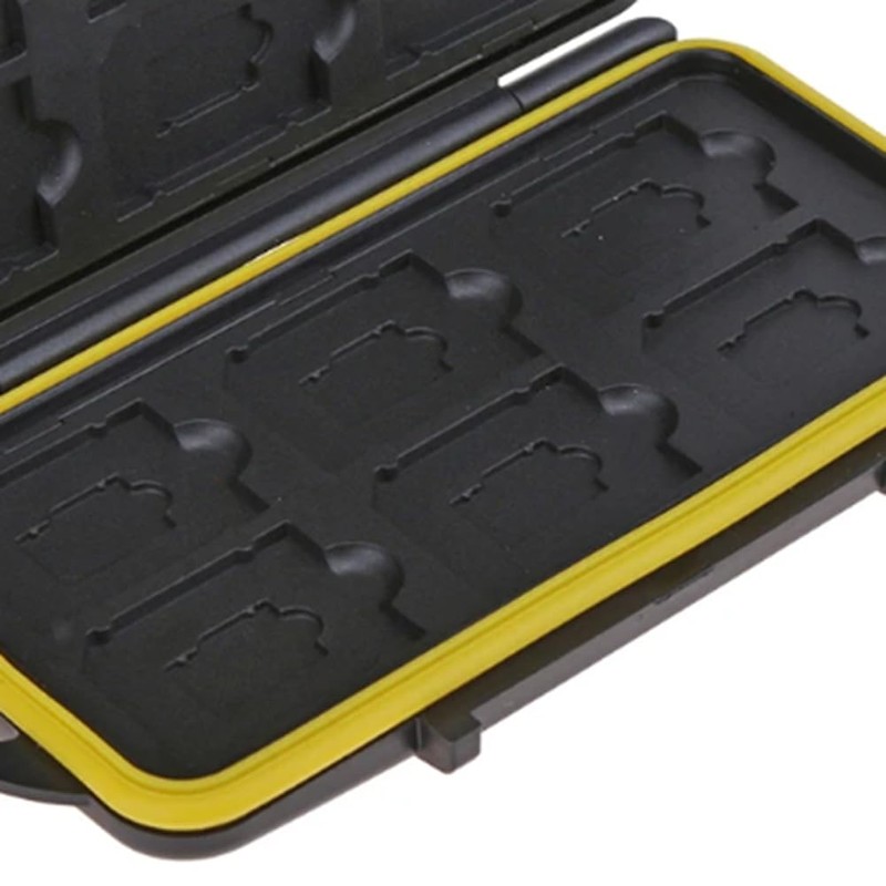 Snblzhef Multi-Grid Shockproof Memory Card Box Ergonomically Designed Memory Card