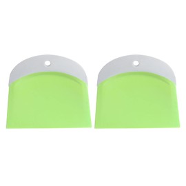 Herramienta de Repostería para Hornear en la Cocina, 2 Piezas de Plástico para Raspar Crema, Espátula, Cortador de Masa para Raspar, Palear, Picar Crema, Pastel, Queso,