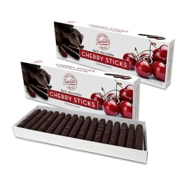 Sweets Candy Sweet Candy Dark Chocolate Candy Sticks Cherry 2 Pack- Dark Chocolate Cherry