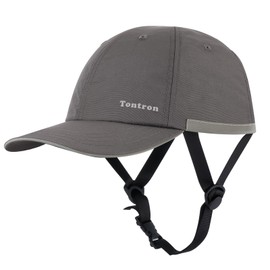Tontron Wasumer Watersports Cap | Kayaking Bump Cap|Surfing Hat | Low Profile Helmet (Gray, Small)