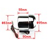 7 Led Colors Background Light 3.75'' Car Universal Black Tachometer