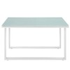 Modway Fortuna Aluminum Outdoor Patio Side Table in White