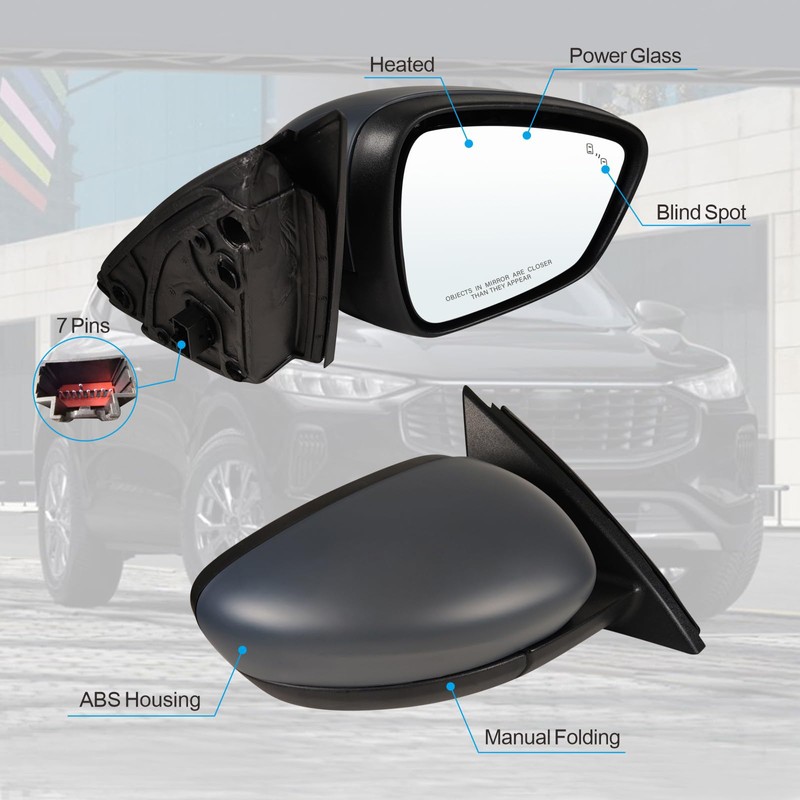 Lqito Right Passenger side Mirror Fits 2020-2024 Ford Escape with